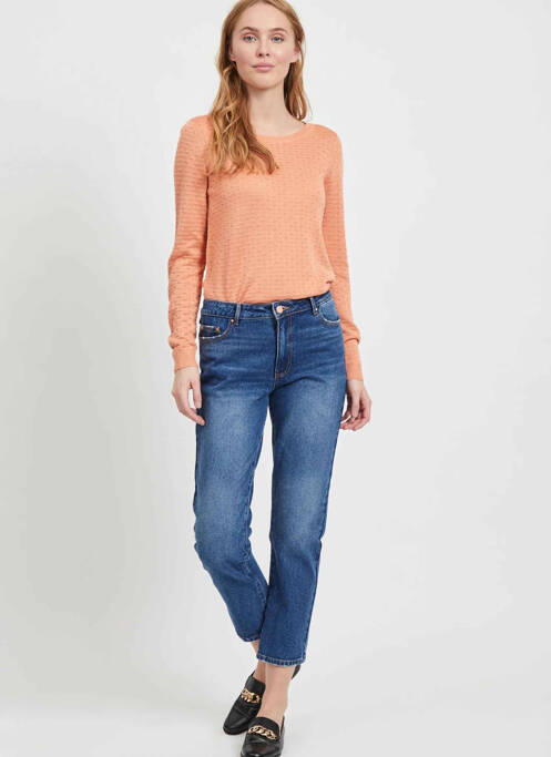 Pantalon droit bleu VILA pour femme