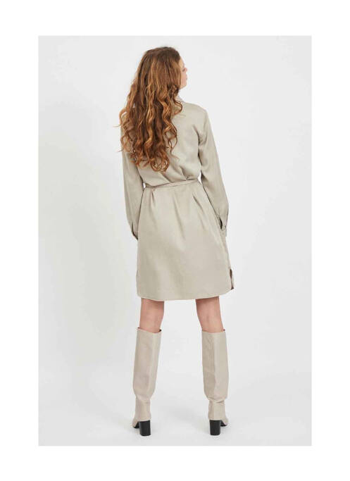 Robe courte beige VILA pour femme