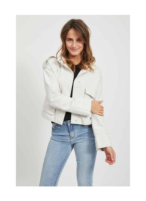 Veste casual beige VILA pour femme