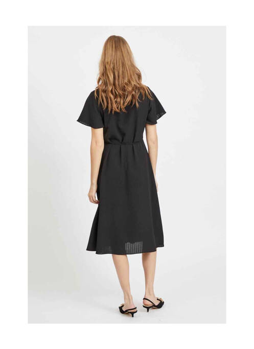 Robe mi-longue noir VILA pour femme