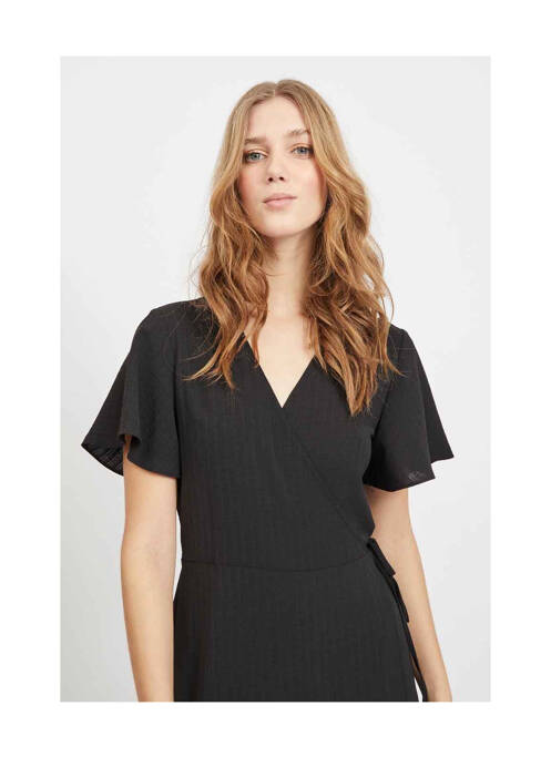 Robe mi-longue noir VILA pour femme