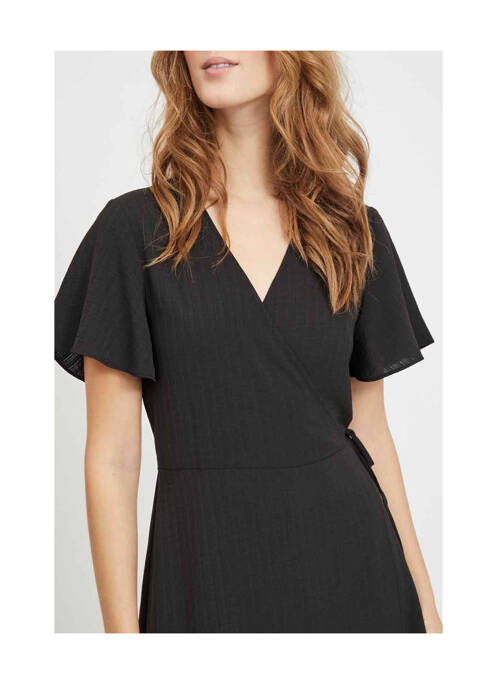 Robe mi-longue noir VILA pour femme