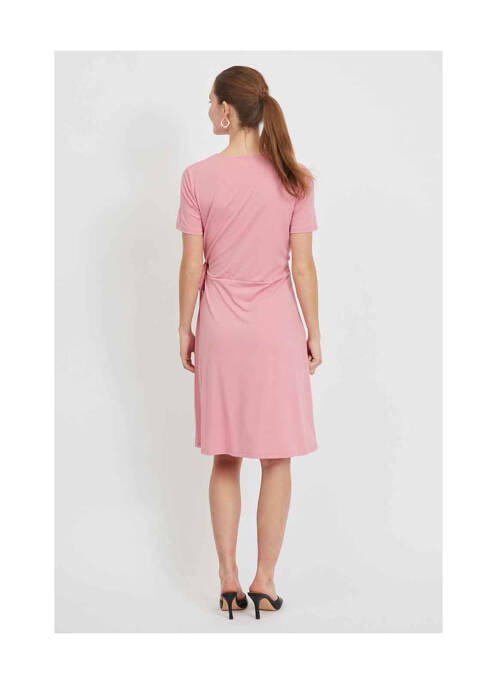 Robe mi-longue rose VILA pour femme