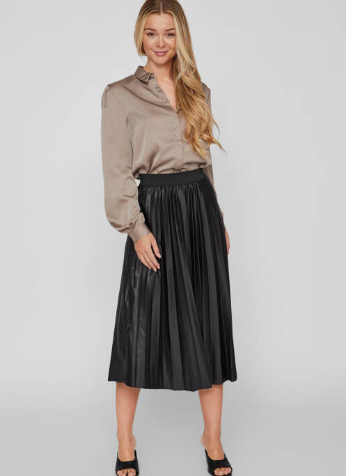 Jupe longue noir VILA pour femme