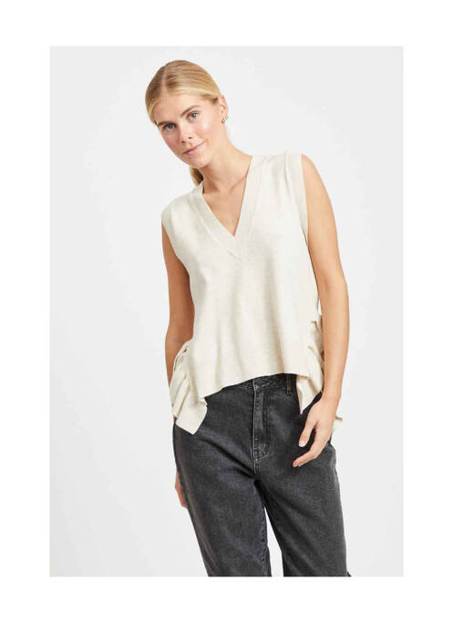 Débardeur beige VILA pour femme