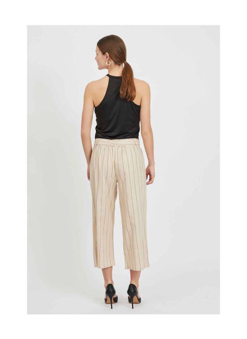 Pantalon droit beige VILA pour femme
