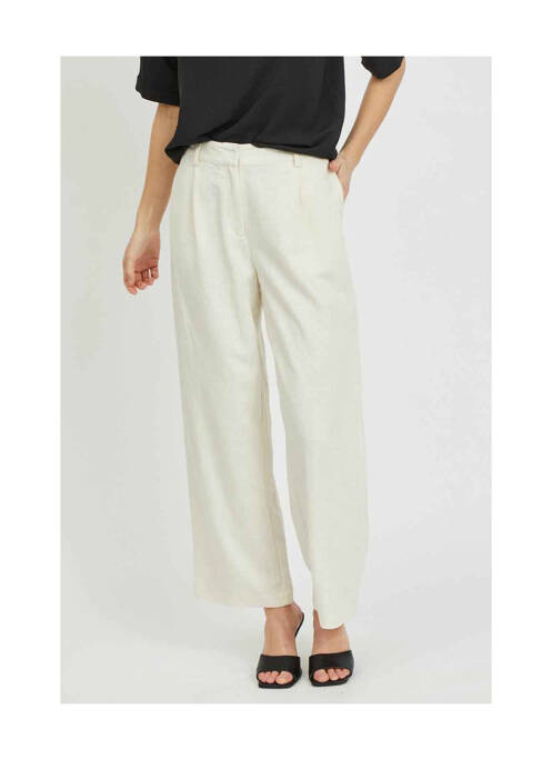 Pantalon chino beige VILA pour femme