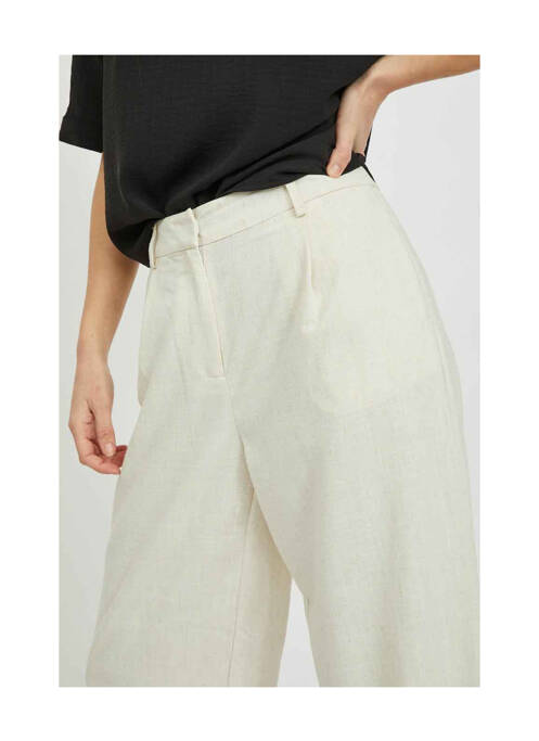 Pantalon chino beige VILA pour femme