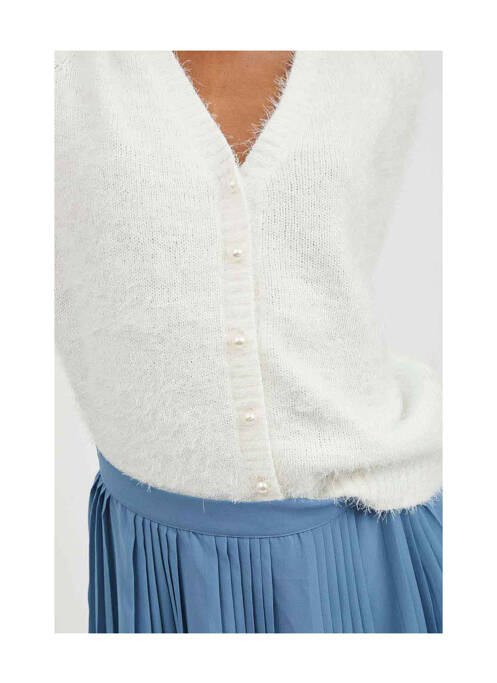 Gilet manches courtes blanc VILA pour femme