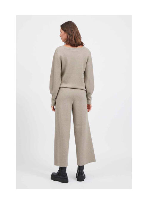 Pantalon droit beige VILA pour femme