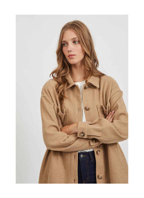 Veste casual beige VILA pour femme