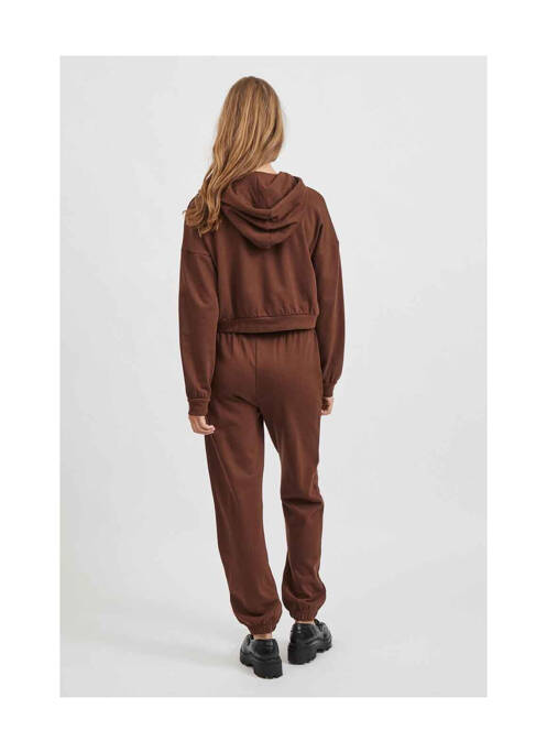 Sweat-shirt à capuche marron VILA pour femme