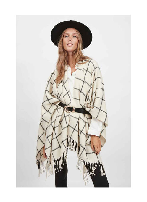 Poncho beige VILA pour femme