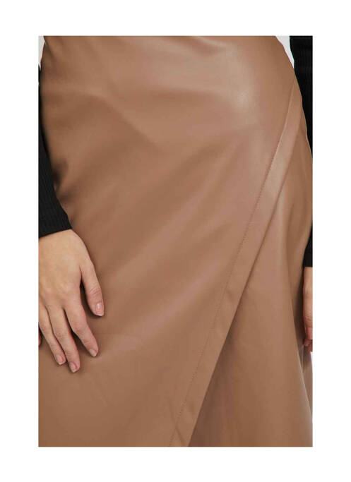 Jupe mi-longue beige VILA pour femme