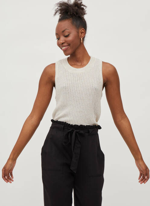 Débardeur beige VILA pour femme