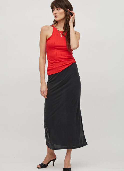 Jupe longue noir VILA pour femme