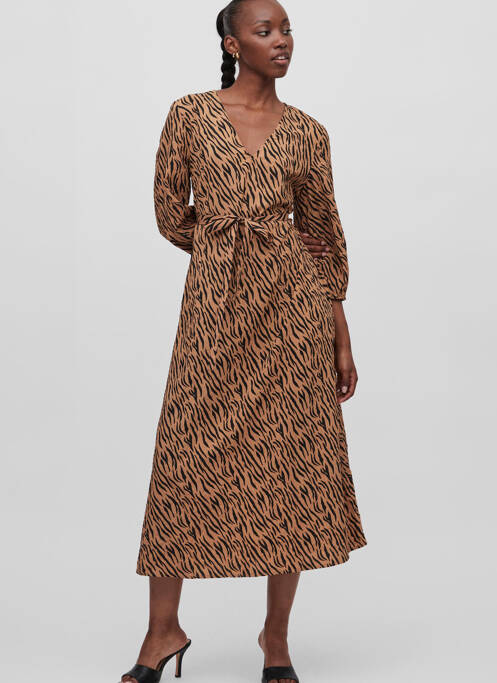 Robe longue beige VILA pour femme