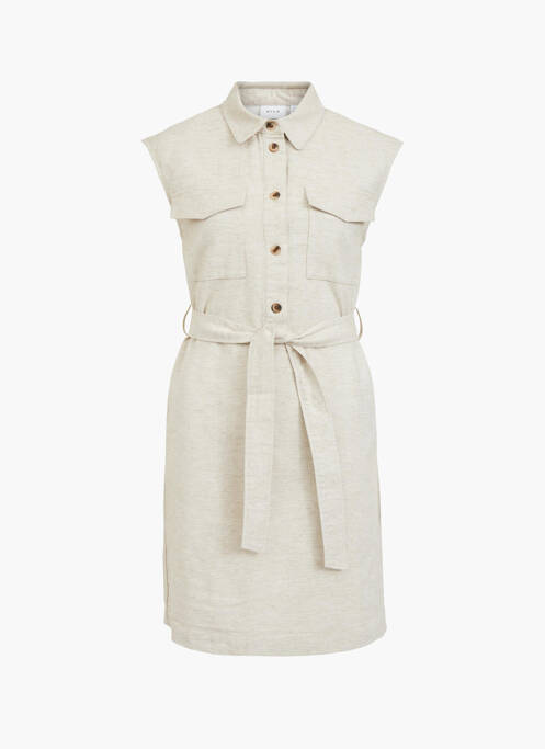 Robe courte beige VILA pour femme