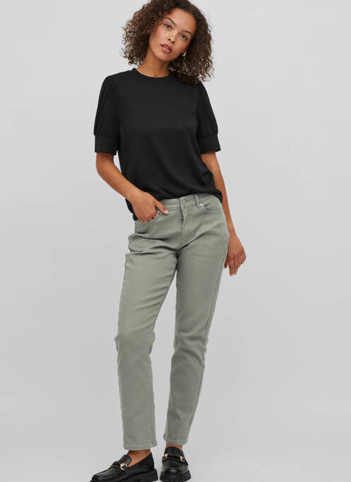 Jeans coupe droite vert VILA pour femme