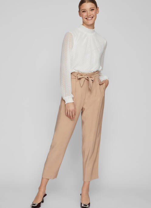 Pantalon 7/8 beige VILA femme