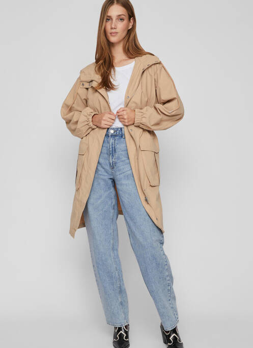 Veste casual beige VILA pour femme