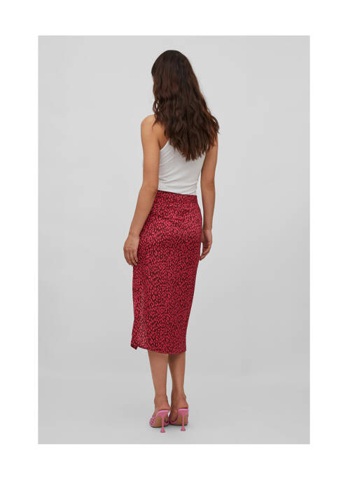 Jupe mi-longue rouge VILA femme
