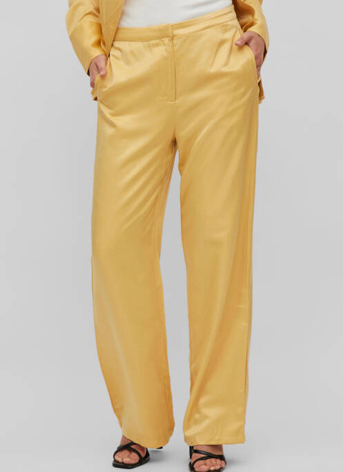 Pantalon large jaune VILA ROUGE pour femme