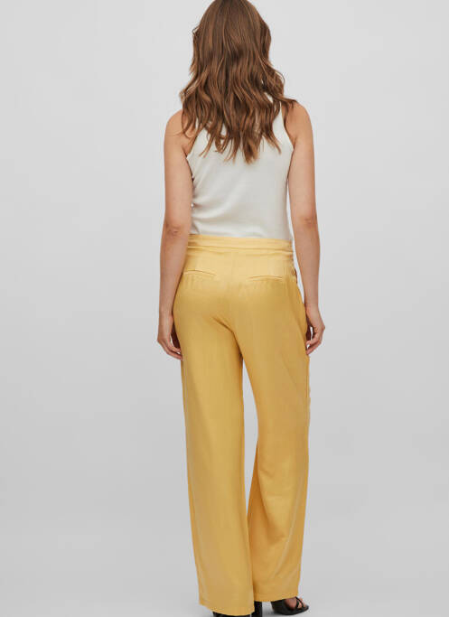 Pantalon large jaune VILA ROUGE pour femme