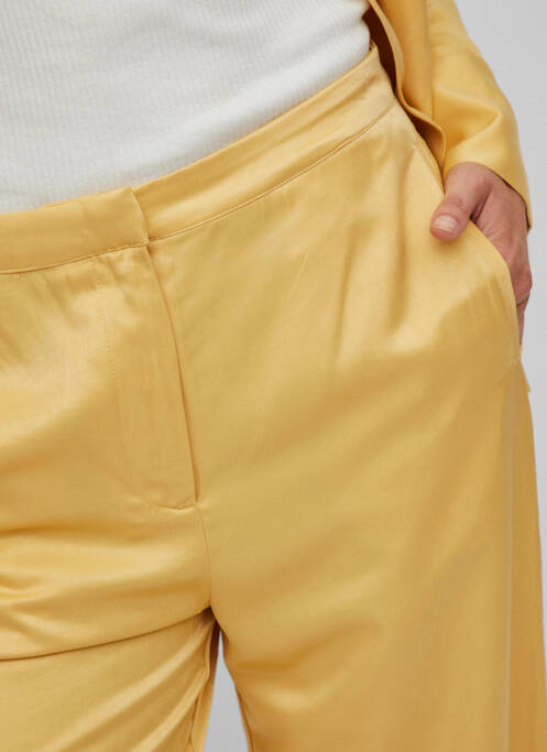 Pantalon large jaune VILA ROUGE pour femme