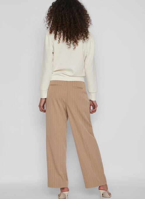 Pantalon flare beige VILA pour femme