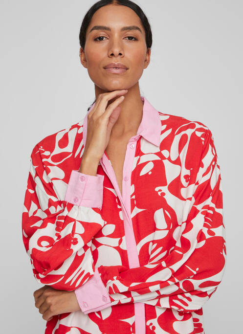 Chemisier rouge VILA pour femme