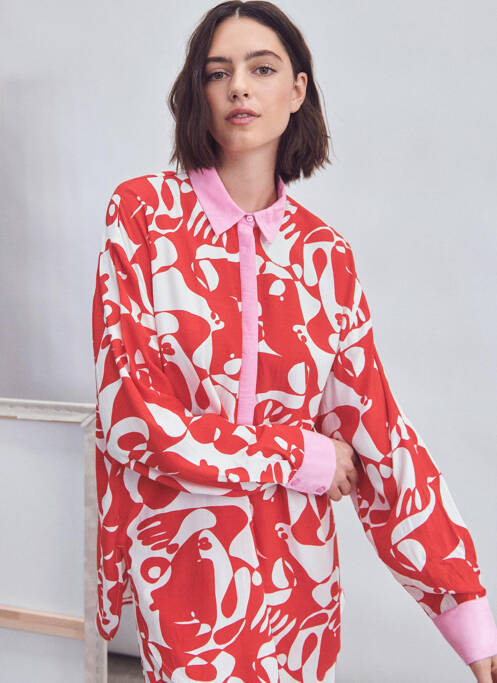 Chemisier rouge VILA pour femme