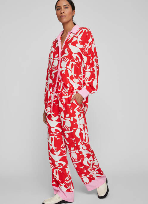 Pantalon droit rouge VILA pour femme