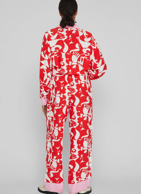 Pantalon droit rouge VILA pour femme