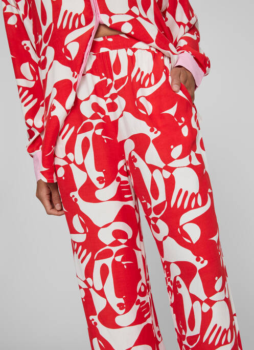 Pantalon droit rouge VILA pour femme