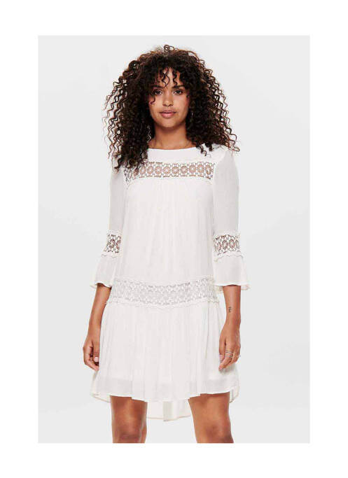 Robe courte beige ONLY pour femme