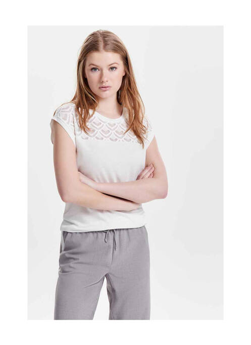 Top beige ONLY pour femme