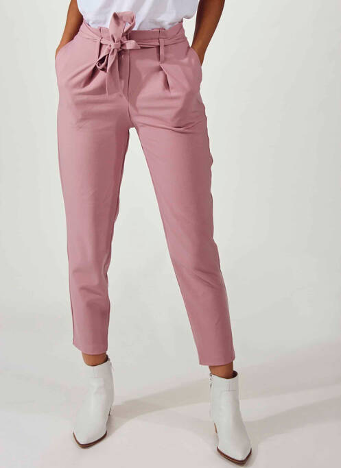 Pantalon slim rose ONLY pour femme