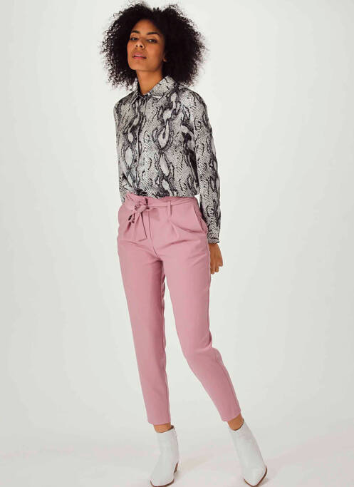 Pantalon slim rose ONLY pour femme