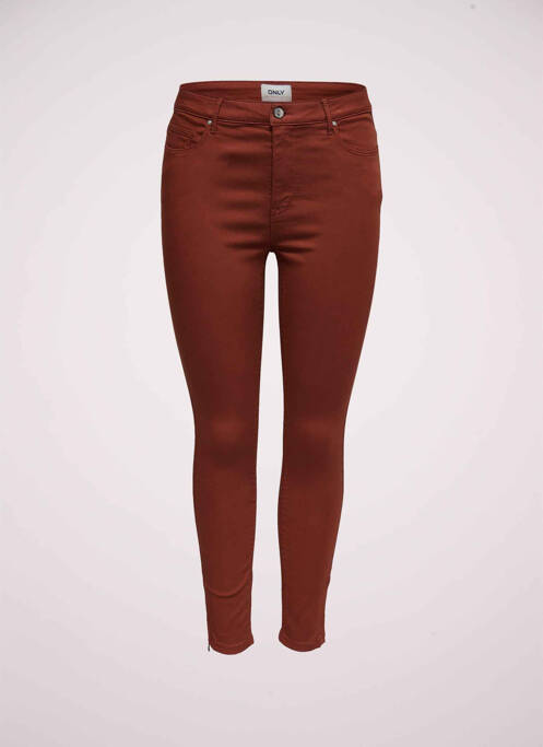 Jeans skinny marron ONLY pour femme