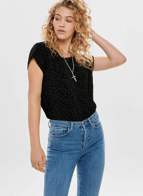 T-shirt noir ONLY pour femme
