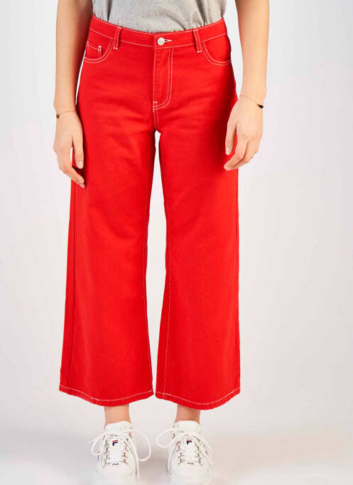 Pantalon flare rouge ONLY pour femme