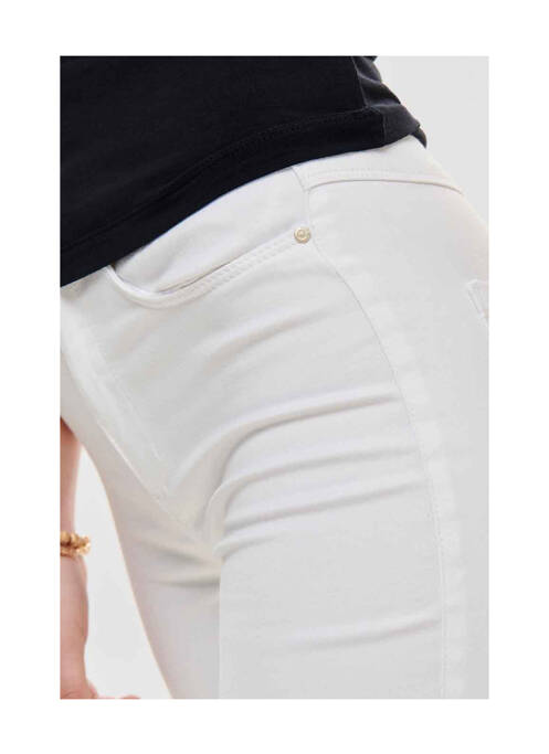 Pantalon droit blanc ONLY pour femme