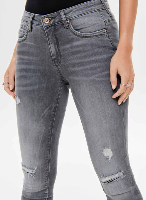Jeans skinny gris ONLY pour femme