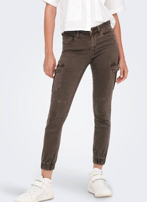 Pantalon cargo marron ONLY pour femme