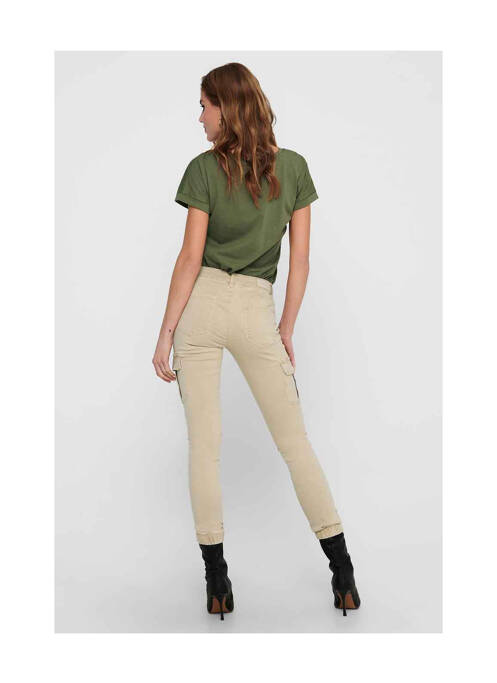 Pantalon cargo beige ONLY pour femme