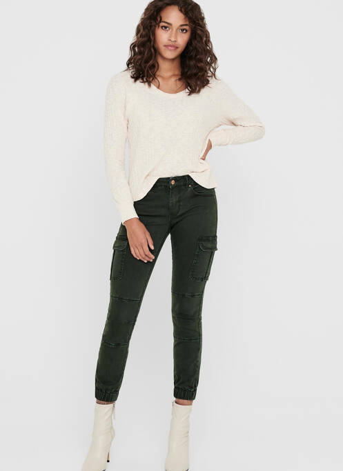 Pantalon cargo gris ONLY pour femme