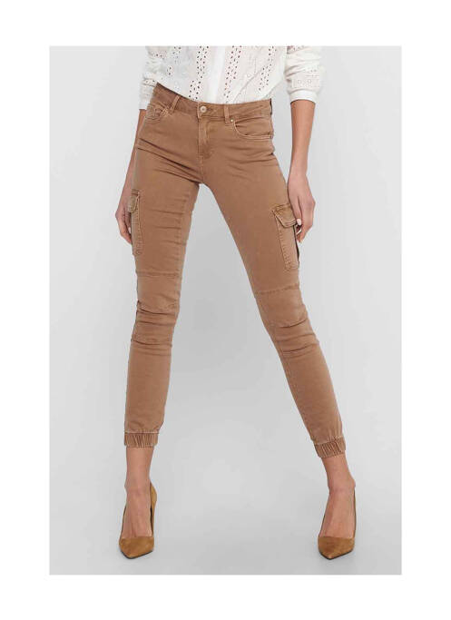 Pantalon slim marron ONLY femme