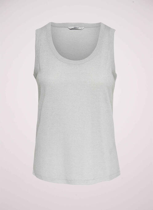 Top argent ONLY pour femme