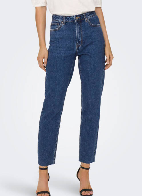 Jean coupe Mom bleu ONLY pour femme